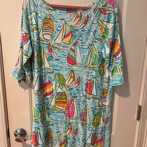 Lilly Pulitzer Sailboat Print Dress